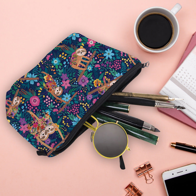 Wholesale Sloth Polyester Cosmetic Bags
